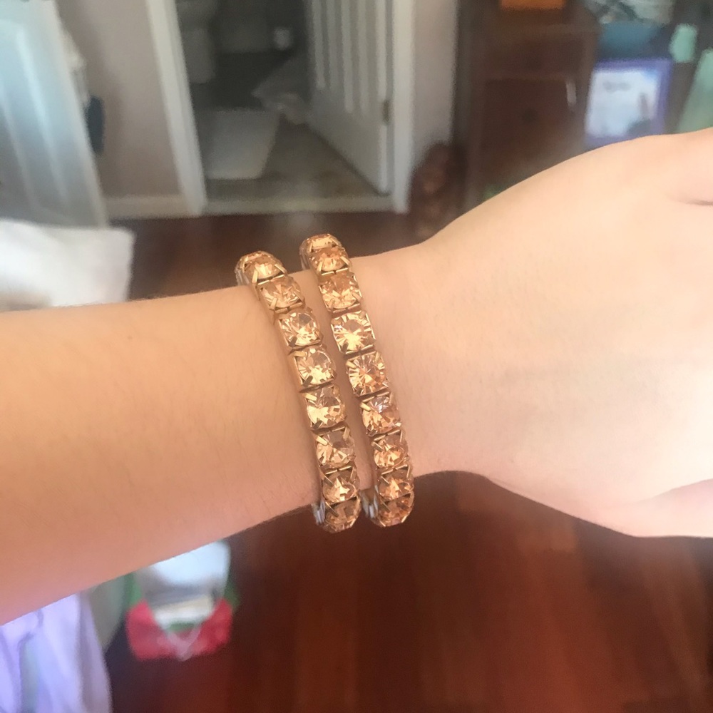 TWO Rose Gold Bracelets